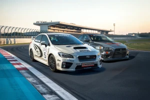 Jazda po torze Subaru Impreza STI + Mitsubishi Lancer EVO X