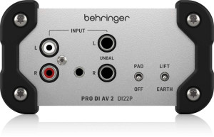 ‌Behringer DI22P - DI-box pasywny stereo