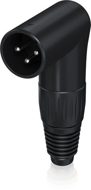 Behringer X3MR-BK – angled 3-pin XLR connector