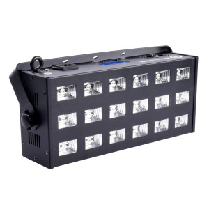LIGHT4ME LED UV 18x3W - reflektor + stroboskop DMX