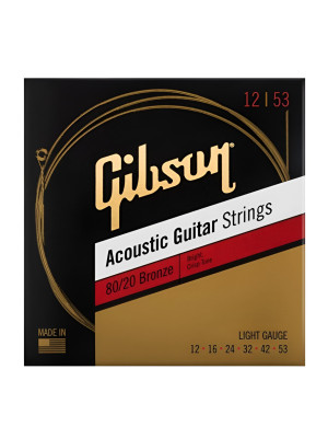 Gibson SAG‑BRW12 80/20 Bronze – Struny do g...