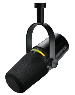 SHURE MV7+-K - Podcast microphone, XLR/USB-C, b...