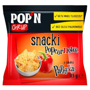 POP'N CHRUP SNACKI POPCORNOWE PAPRYKA 35G