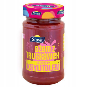 STOVIT DIETETYCZNY DŻEM BEZ CUKRU 250G TRUSKAWKA