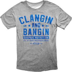 GASPARI T-SHIRT CLANGIN AND BANGIN GREY