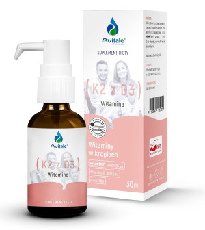 AVITALE WITAMINA K2 Z D3 W KROPLACH 30ML