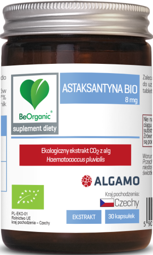 BEORGANIC ASTAKSANTYNA BIO 8MG 30KAPS