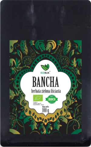 BEORGANIC ECOBLIK HERBATA BANCHA ZIELONA 100G EKO