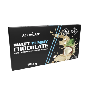 ACTIVLAB SWEET YUMMY CHOCOLATE BIAŁA Z WIÓR KOKOS