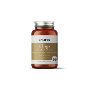 UNS CHAGA BŁYSKOPOREK PODKOROWY 400MG 60 VEGE CAPS