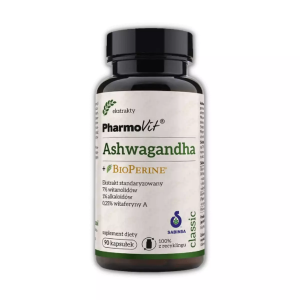 PHARMOVIT ASHWAGHANDHA+BIOPERINE 90KAPS