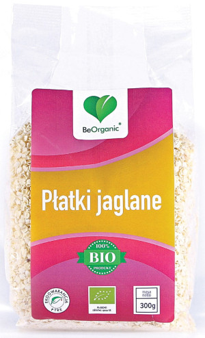 BEORGANIC PŁATKI JAGLANE 300G EKO