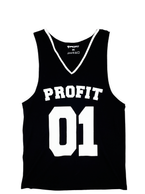 PROFIT TANK TOP BAWEŁNIANY CZARNY