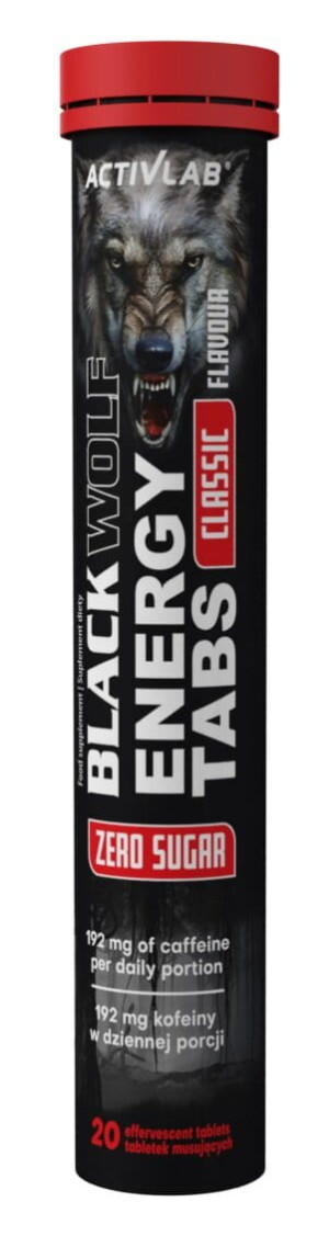 ACTIVLAB BLACK WOLF ENERGY TABS - CLASSIC 20TAB