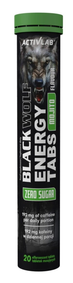 ACTIVLAB BLACK WOLF ENERGY TABS -MOHITO TUBA 20TAB
