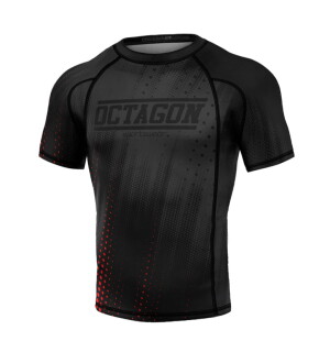 OCTAGON KOSZULKA SPORTOWA DOTS BLACK/RED