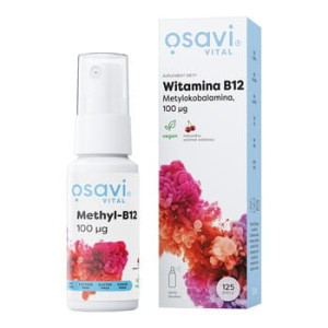 OSAVI WITAMINA B12 SPRAY DOUSTNY 100MCG WIŚNI 25ML