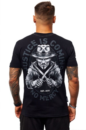 OCTAGON T-SHIRT JUSTICE IS COMING BLACK