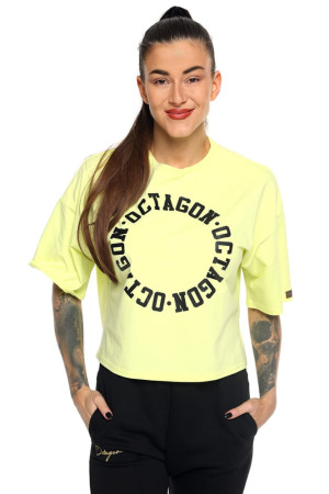 OCTAGON T-SHIRT DAMSKI RING YELLOW UNIWERSALNA