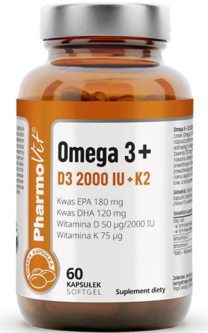 PHARMOVIT OMEGA3 + D3 2000+K2 60KAPS