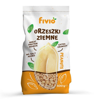 FIVIO ORZECHY ZIEMNE BEZ SOLI 500G