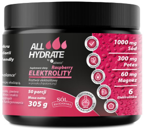 ALLHYDRATE ELEKTROLITY RASPBERRY 305 G