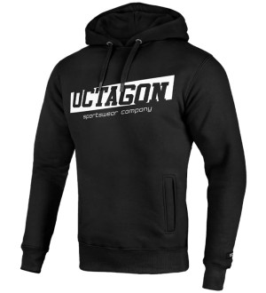 OCTAGON BLUZA SPORSTWEAR COMPANY Z KAPTUREM BLACK/WHITE