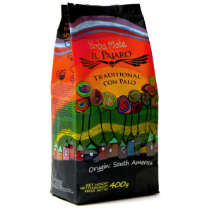 YERBA MATE EL PAJARO TRADITIONAL CON PALO 400G