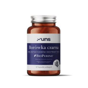 UNS BORÓWKA CZARNA + BIOPERINE 60 VEGEKAPS
