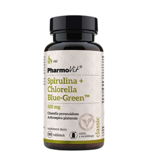 PHARMOVIT SPIRULINA CHLORELLA BLUE-GREEN 180KAPS