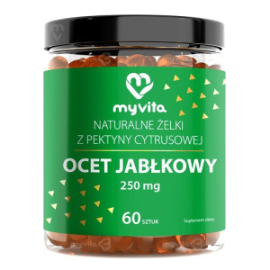 MYVITA ŻELKI OCET JABŁKOWY 60SZT