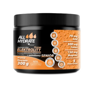 ALLHYDRATE ELEKTROLITY SENIOR ORANGE 300G 50PORCJI