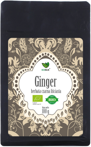 ECOBLIK GINGER HERBATA CZARNA 100G