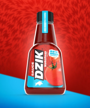 DZIK SOS ZERO KETCHUP 430G