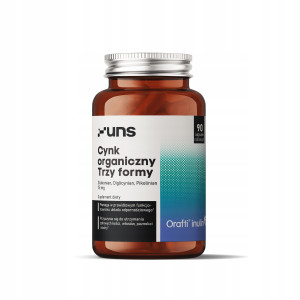 UNS CYNK ORGANICZNY TRZY FORMY 90 VEGE KAPS