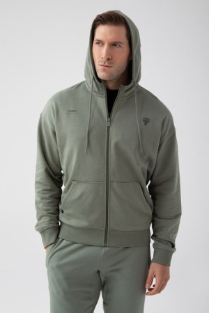 TREC BASIC HOODIE ZIP 180M GREEN BLUZA Z SUWAKIEM