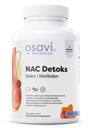 OSAVI NAC DETOKS SELEN I MOLIBDEN 120 VEGAN CAPS