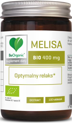 BEORGANIC MELISA BIO 400MG 100TAB