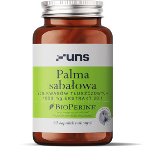 UNS PALMA SABAŁOWA+ BIOPERINE 60VKAPS