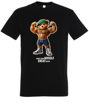 PROFIT T-SHIRT MISIEK MUSCLE BLACK