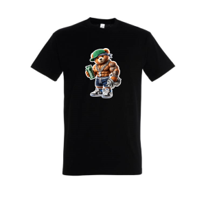 PROFIT T-SHIRT MISIEK GYM MODE BLACK