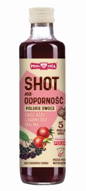 POLSKA RÓŻA SHOT NA ODPORNOŚĆ POLSKIE OWOCE 250ML