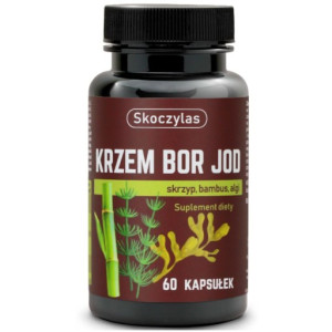 SKOCZYLAS KRZEM BOR JOD SKRZYP BAMBUS ALGI 60KAP