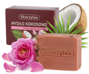 SKOCZYLAS MYDŁO KOKOSOWE Z RÓŻĄ I GLINKĄ CZ. 100G