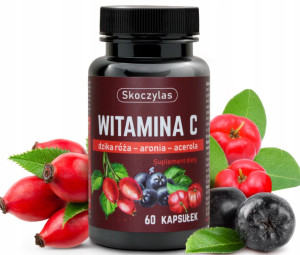 SKOCZYLAS WITAMINA C TRIO RÓŻA, ARONIA, ACER 60KAP
