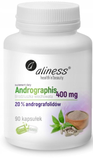 ALINESS ANDROGRAPHIS 400MG 20% 90 VEGE CAPS