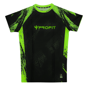 PROFIT RASHGUARD COMBAT KRÓTKI RĘKAW BLACK GREEN
