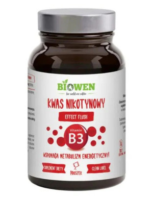 BIOWEN WITAMINA B3 NIACYNA KWAS NIKOTYNOWY 120G