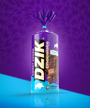 DZIK WAFLE KUKURYDZIANE LOW FAT- CZEKOLADA