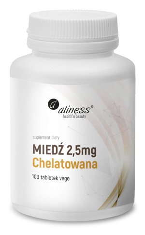 ALINESS MIEDŹ CHELATOWANA 2,5MG 100VEGE CAPS